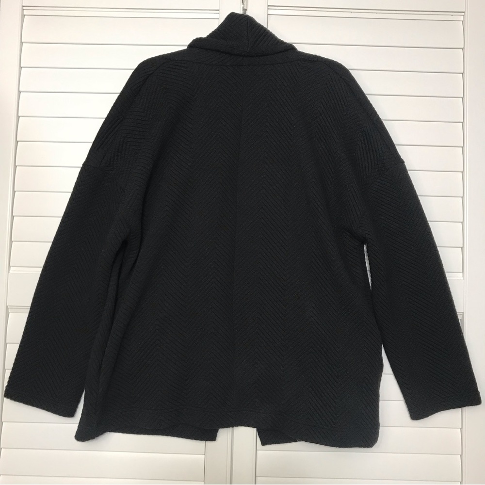 Fabletics Size Medium Vanessa Quilted Cardigan Black - Picture 6 of 7